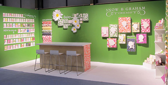 snow and graham trade show booth Javits Center for the New York International Gift Fair