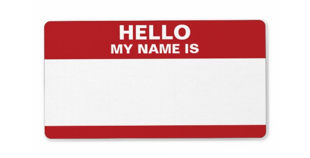 Hello My Name Is Badge Sticker