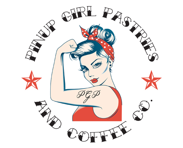 Pinup Girl Pastries and Coffee Co Logo 2