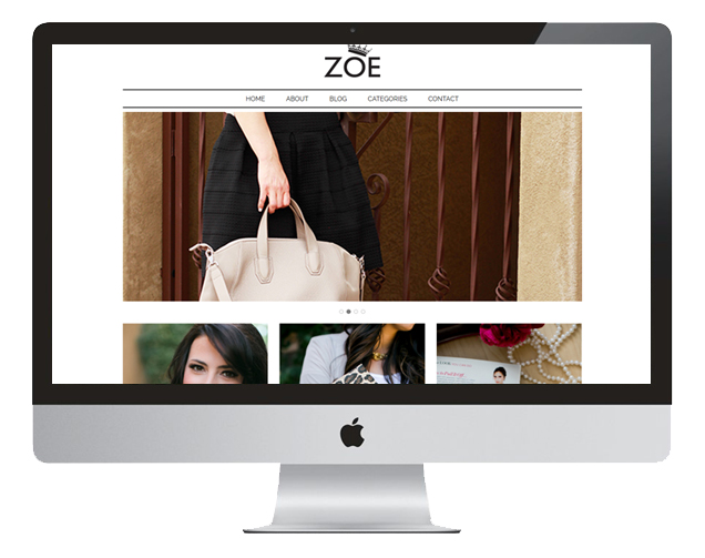 Zoe Site Design by Your Marketing BFF