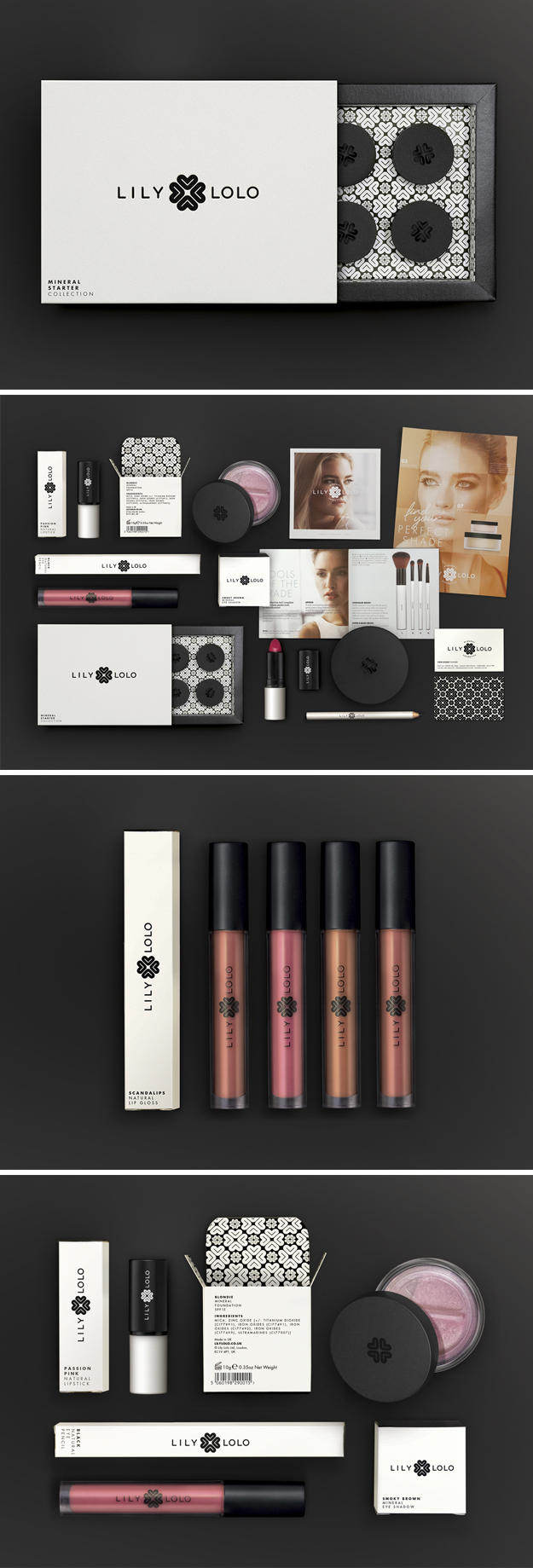 Lily Lolo Cosmetics Branding Design Elements Pattern