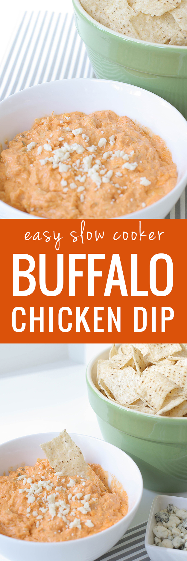 Easy Slow Cooker Buffalo Chicken Dip Recipe and Appetizer