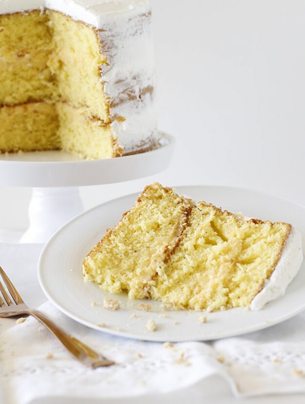 Eggnog Layer Cake with Whipped Cream Frosting