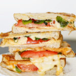 Havarti Mozarella Tomato Basil Sandwich
