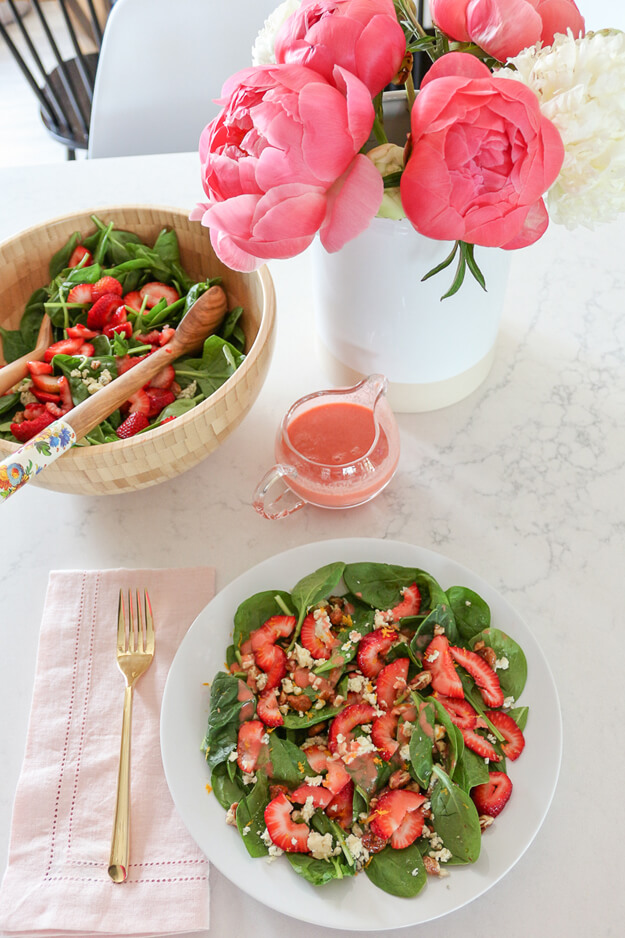 Strawberry Spinach Salad Easy Homemade Strawberry Vinaigrette by 1111lightlane