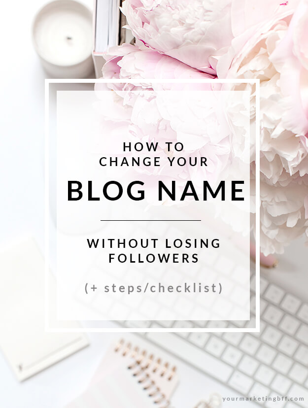 how to change your blog name without losing followers