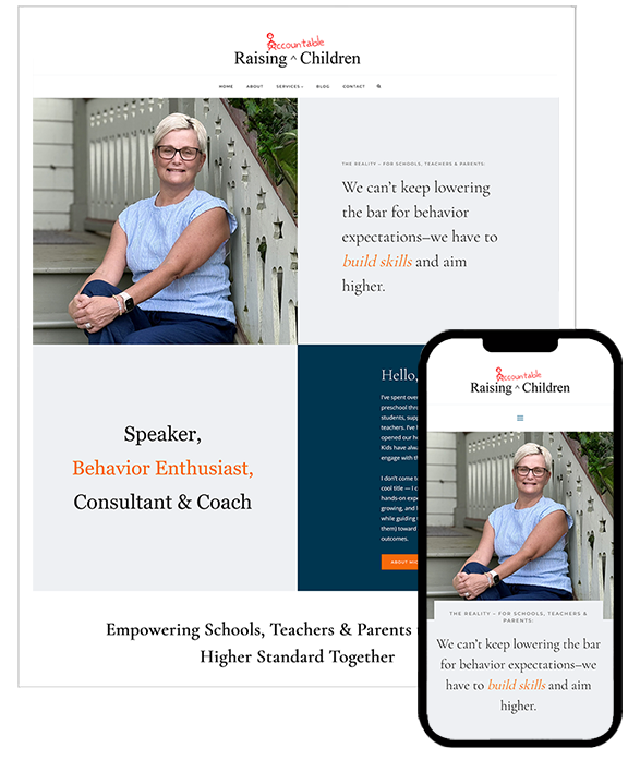 Bellingham WA web design Raising Accountable Children | Your Marketing BFF Bellingham WA web design Raising Accountable Children