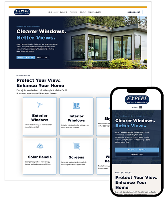 Bellingham WA web design_Expert Window Cleaning | Your Marketing BFF Bellingham WA web design_Expert Window Cleaning